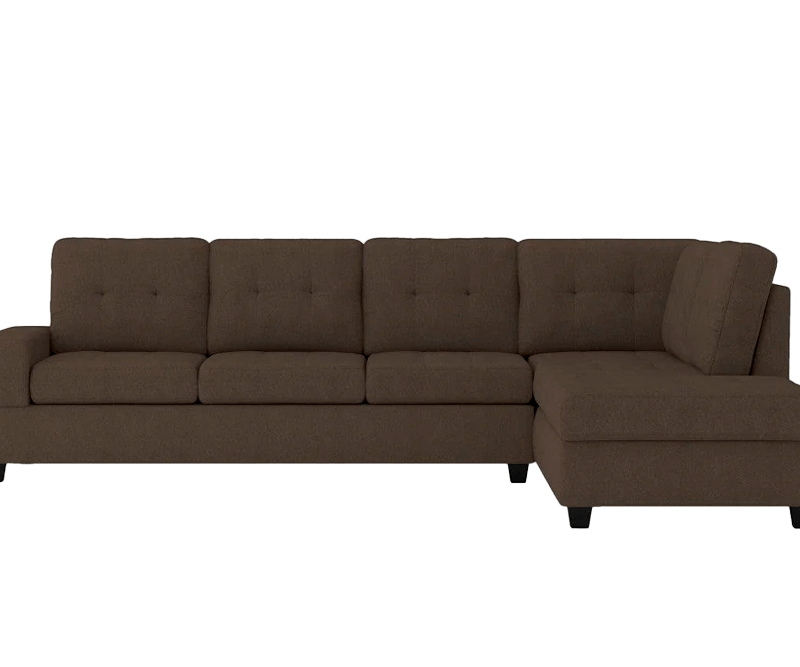 2-Piece Reversible Sectional with Drop-Down Cup Holders
