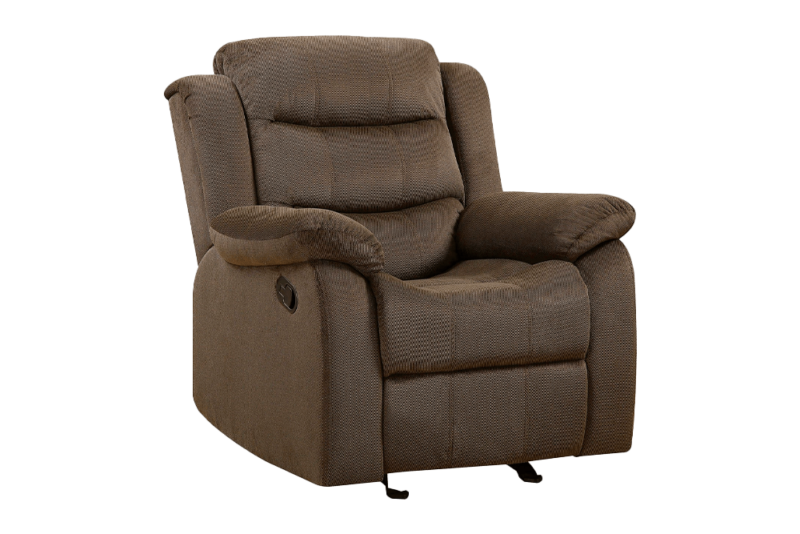 Rodman Upholstered Glider Recliner Chocolate